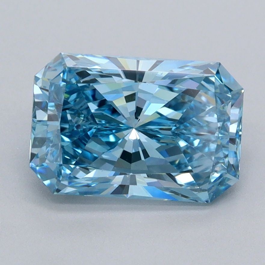 Loose Diamond - RADIANT 2.1ct Fancy Vivid Blue VVS2