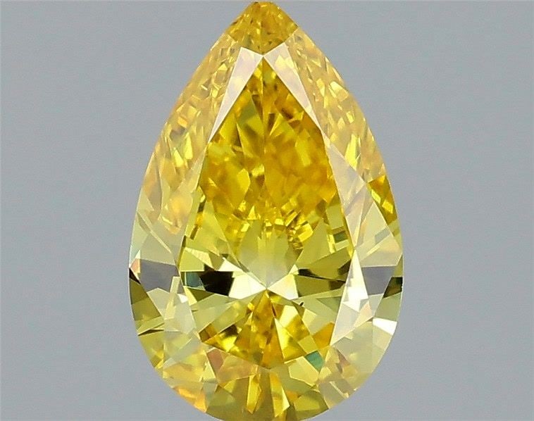 Loose Diamond - PEAR 0.66ct Fancy Vivid Yellow VS1