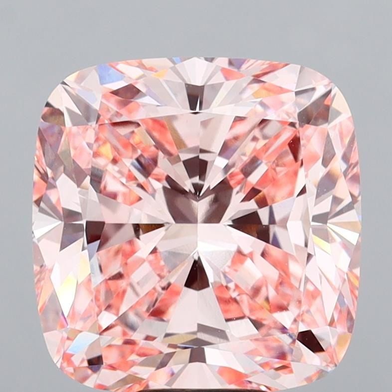 Loose Diamond - CUSHION MODIFIED 10.51ct Fancy Intense Pink VS1