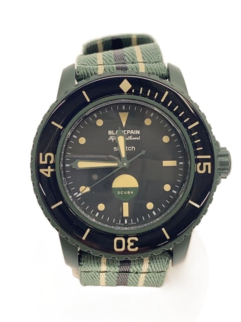 Blancpain x Swatch Fifty Fathoms Bio Ceramic Men's Wristwatch (1 of 6)