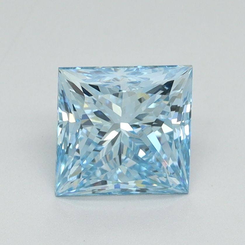 Loose Diamond - PRINCESS 1.47ct Fancy Vivid Blue VS1