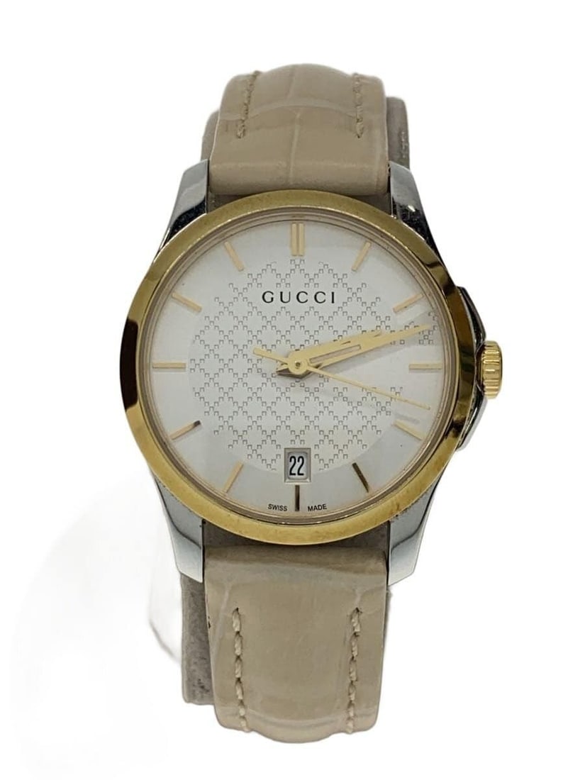 Gucci G Timeless Swiss Leather Strap Women's Wristwatch