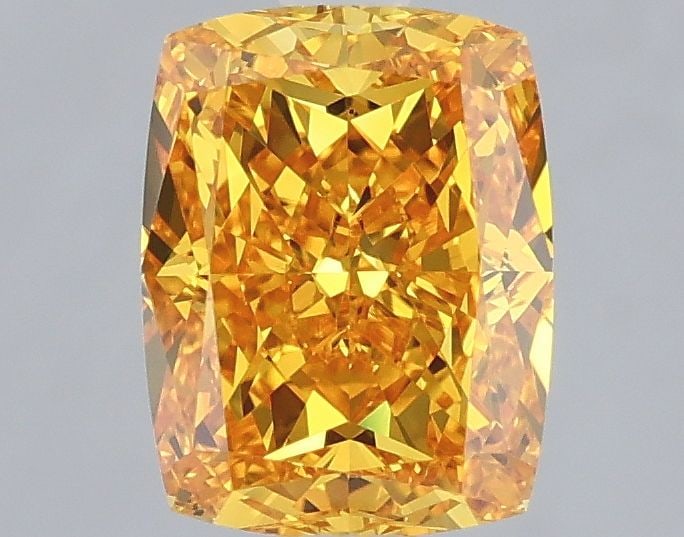 Loose Diamond - CUSHION MODIFIED 2.1ct Fancy Vivid Yellow VVS2