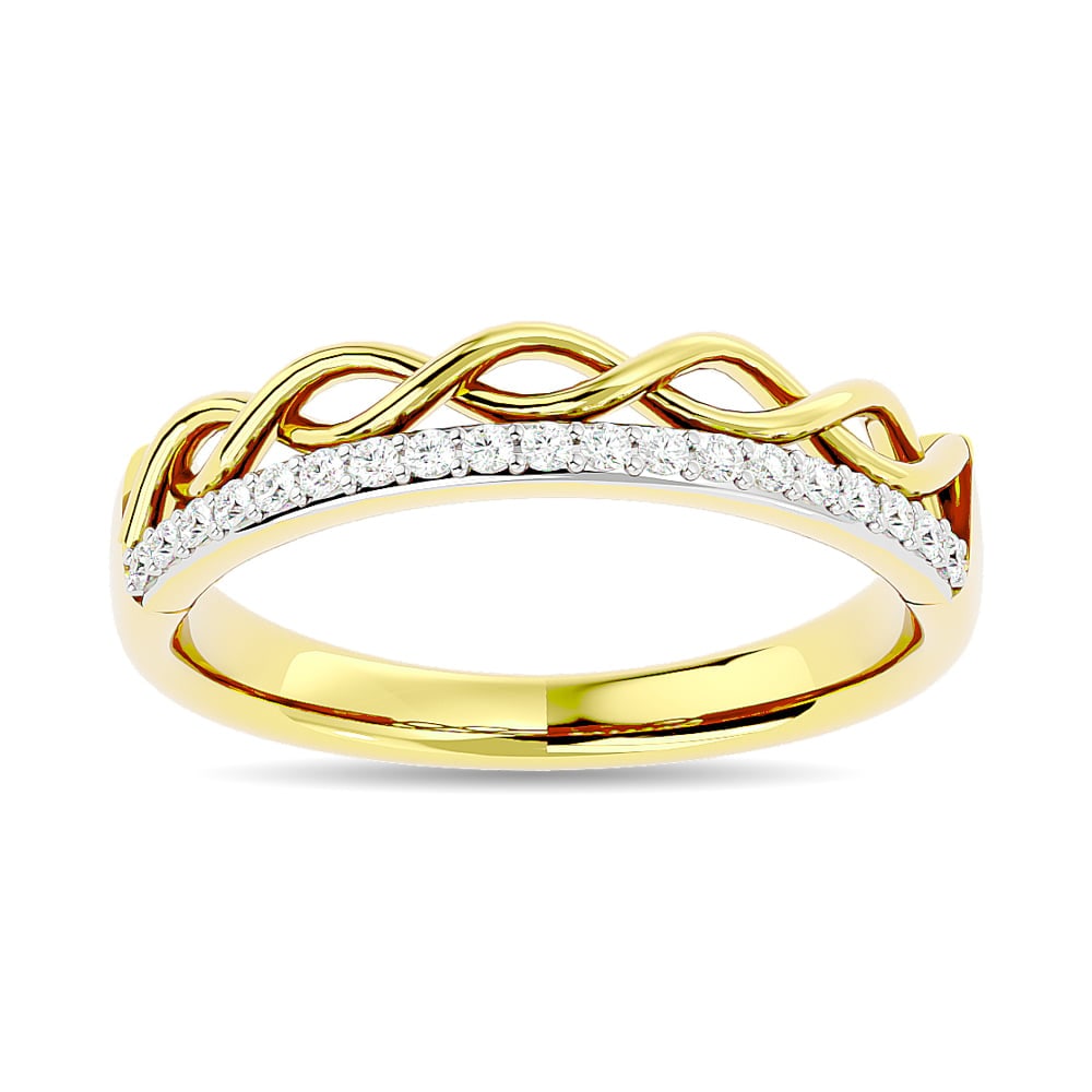 Diamond 1/8 Ct.tw Stackable Ring in 14K Yellow Gold