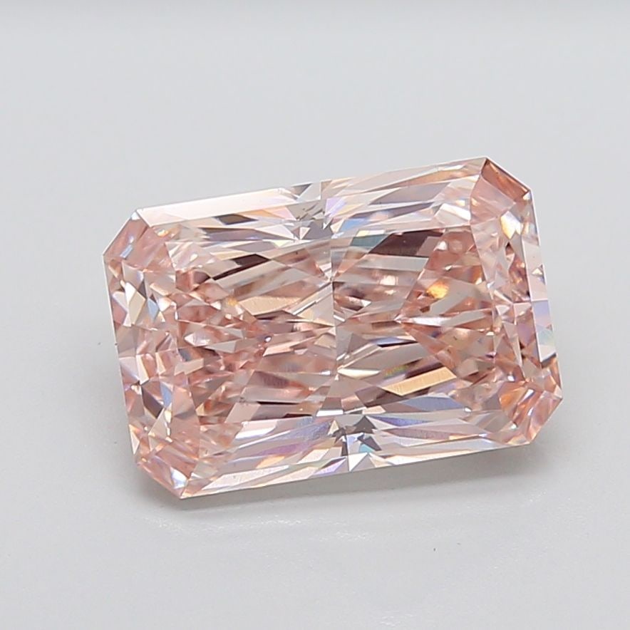 Loose Diamond - RADIANT 6.51ct Fancy Light Brown Pink VS1: Loose Diamond - RADIANT 6.51ct Fancy Light Brown Pink VS1 Source: This is a real non-mined Diamond that has been grown in a lab Shape: RADIANT Carats: 6.51 Color: Fancy Light Brown Pink Certification:
