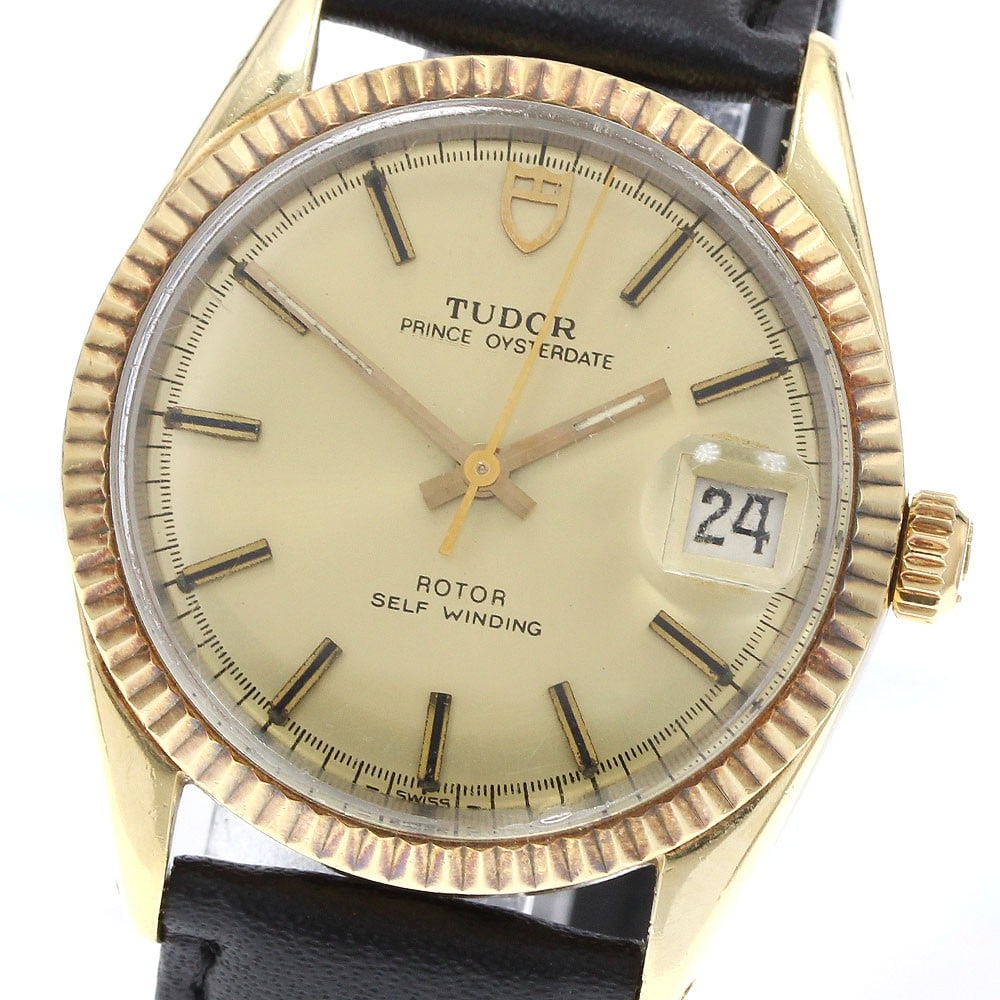 TUDOR Prince Oysterdate Automatic Unisex Wristwatch Ref 90715 YG Bezel