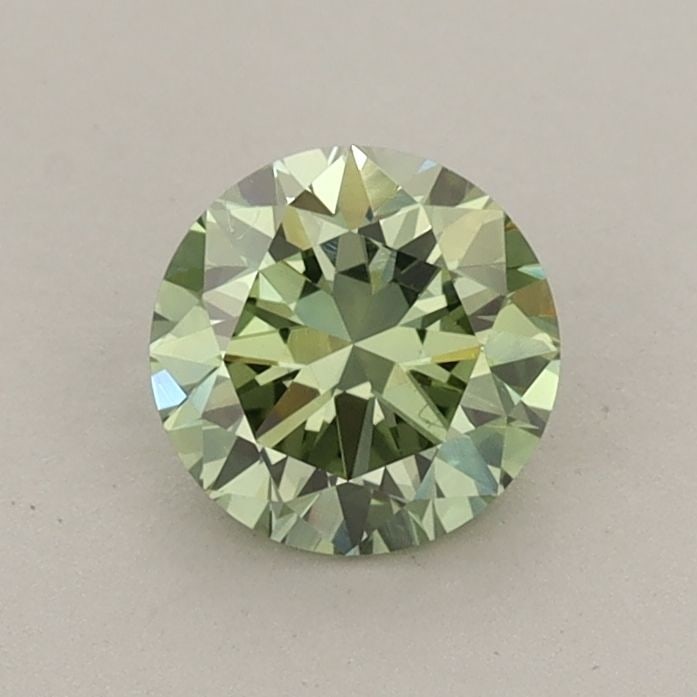 Loose Diamond - ROUND 0.73ct Fancy Vivid Green VVS2