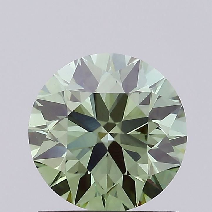 Ideal Loose Diamond - ROUND 1.24ct Fancy Vivid Green VS1