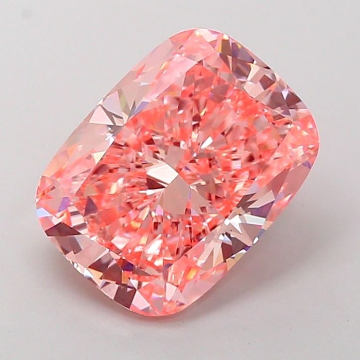 Loose Diamond - CUSHION MODIFIED 5.01ct Fancy Vivid Pink VVS1