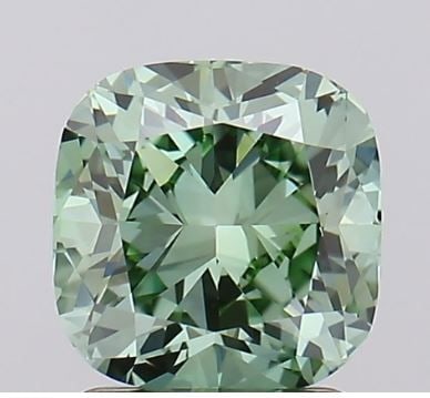 Loose Diamond - CUSHION BRILLIANT 2.06ct Fancy Green VS1