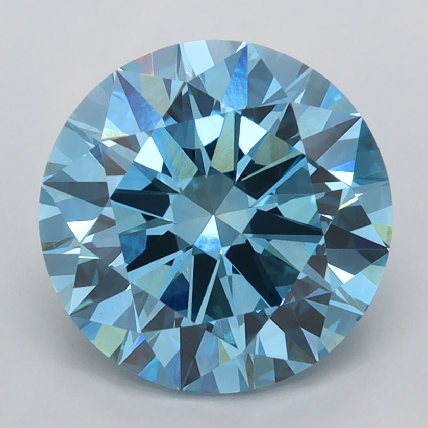 Loose Diamond - ROUND 3.0ct Fancy Vivid Blue VVS2