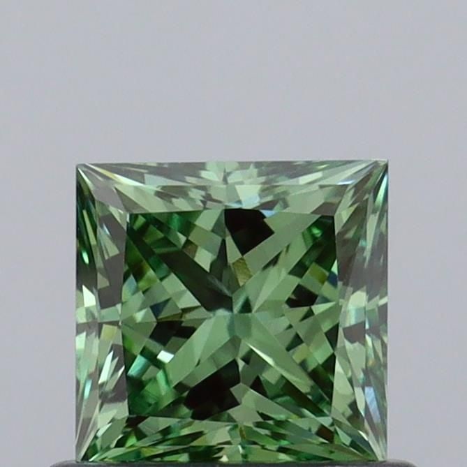 Loose Diamond - PRINCESS 0.69ct Fancy Vivid Green VS1: Loose Diamond - PRINCESS 0.69ct Fancy Vivid Green VS1 Source: This is a real non-mined Diamond that has been grown in a lab Shape: PRINCESS Carats: 0.69 Color: Fancy Vivid Green Certification: IGI Vid