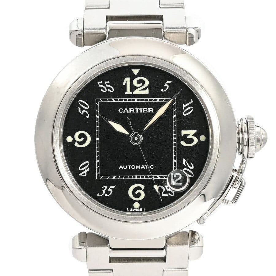 Cartier W31043M7 Pasha C automatic unisex wristwatch in stainless steel