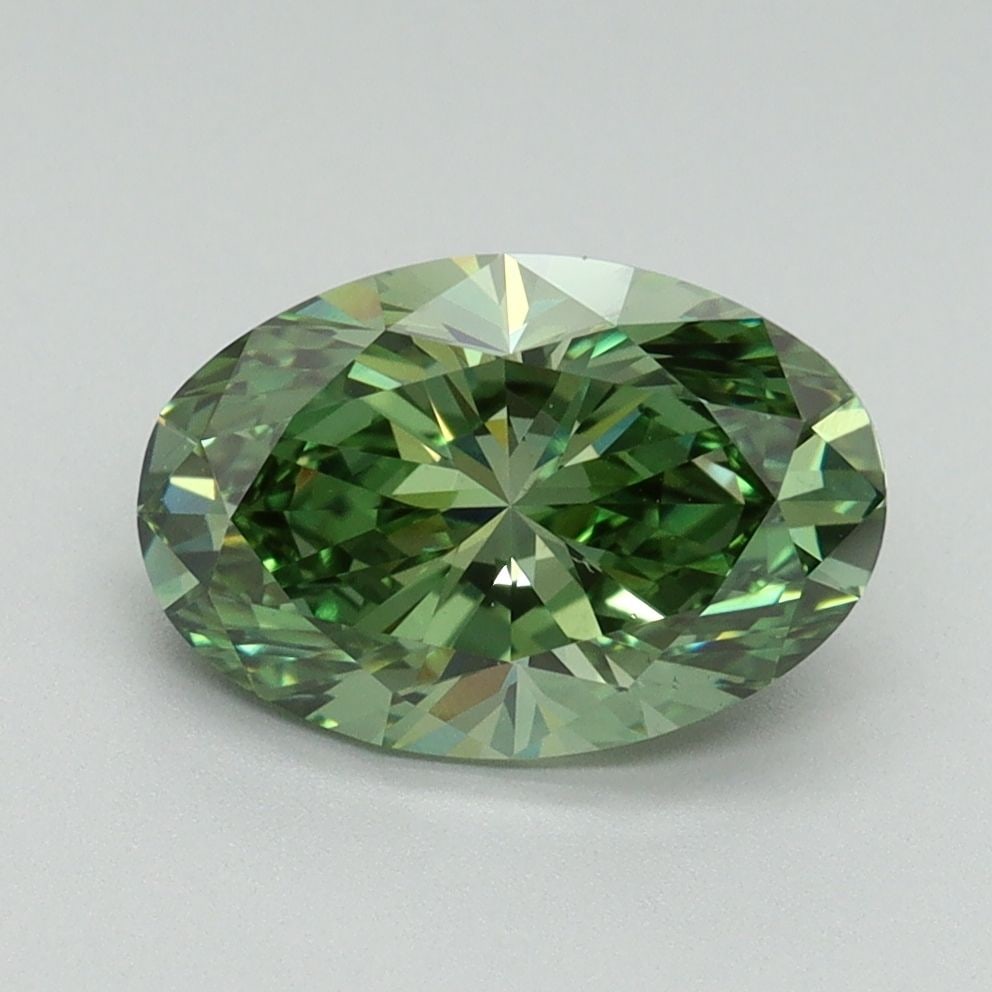 Loose Diamond - OVAL 2.01ct Fancy Vivid Green VS1