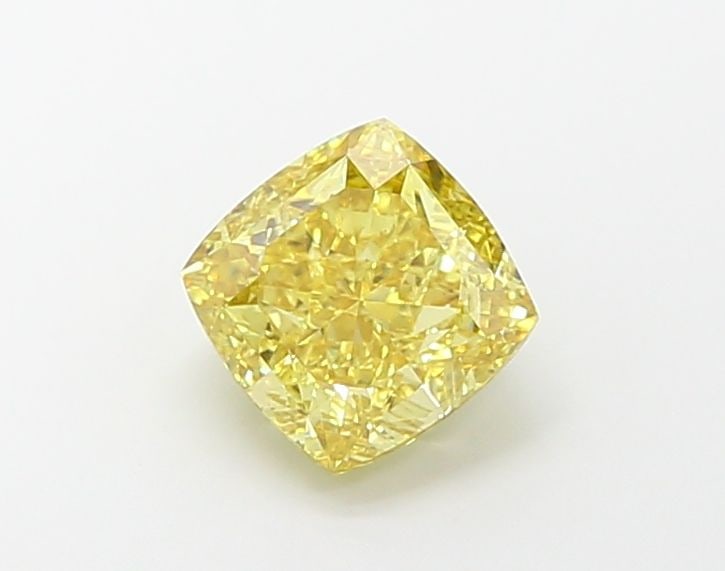 Loose Diamond - CUSHION MODIFIED 2.6ct Fancy Vivid Yellow VS1