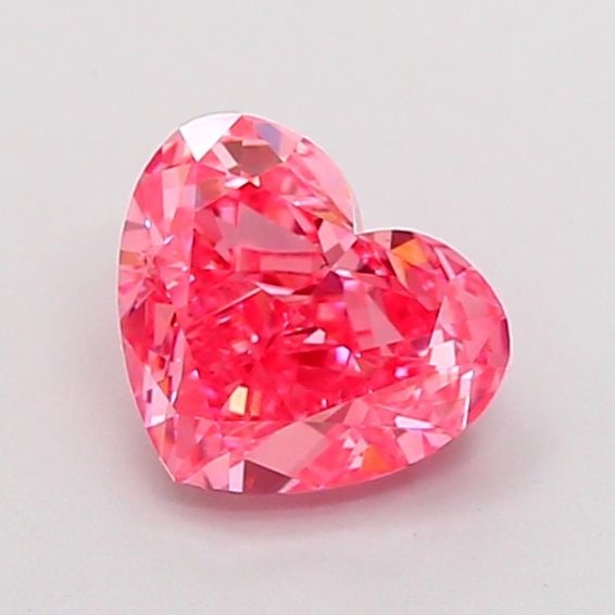 Loose Diamond - HEART 1.51ct Fancy Vivid Pink VS1: Loose Diamond - HEART 1.51ct Fancy Vivid Pink VS1 Source: This is a real non-mined Diamond that has been grown in a lab Shape: HEART Carats: 1.51 Color: Fancy Vivid Pink Certification: IGI Video: