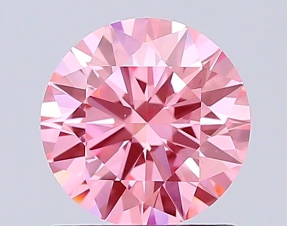 Ideal Loose Diamond - ROUND 1.02ct Fancy Vivid Pink VVS2
