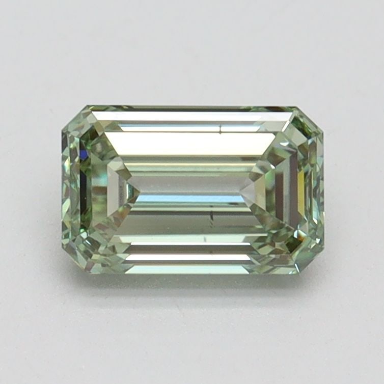 Loose Diamond - EMERALD 1.0ct Fancy Intense Green VS2