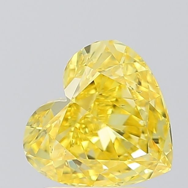 Loose Diamond - HEART 1.5ct Fancy Vivid Yellow VS2: Loose Diamond - HEART 1.5ct Fancy Vivid Yellow VS2 Source: This is a real non-mined Diamond that has been grown in a lab Shape: HEART Carats: 1.5 Color: Fancy Vivid Yellow Certification: IGI Video: