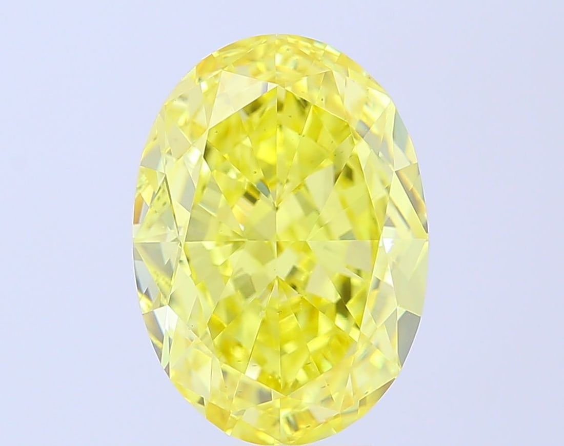 Loose Diamond - OVAL 8.02ct Fancy Vivid Yellow VS2