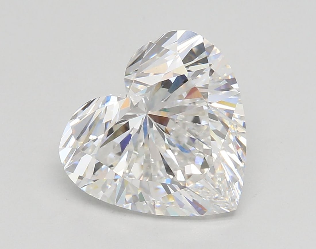 Loose Diamond - HEART 4.1ct E VS1: Loose Diamond - HEART 4.1ct E VS1 Source: This is a real non-mined Diamond that has been grown in a lab Shape: HEART Carats: 4.1 Color: E Clarity: VS1 Certification: IGI Video: