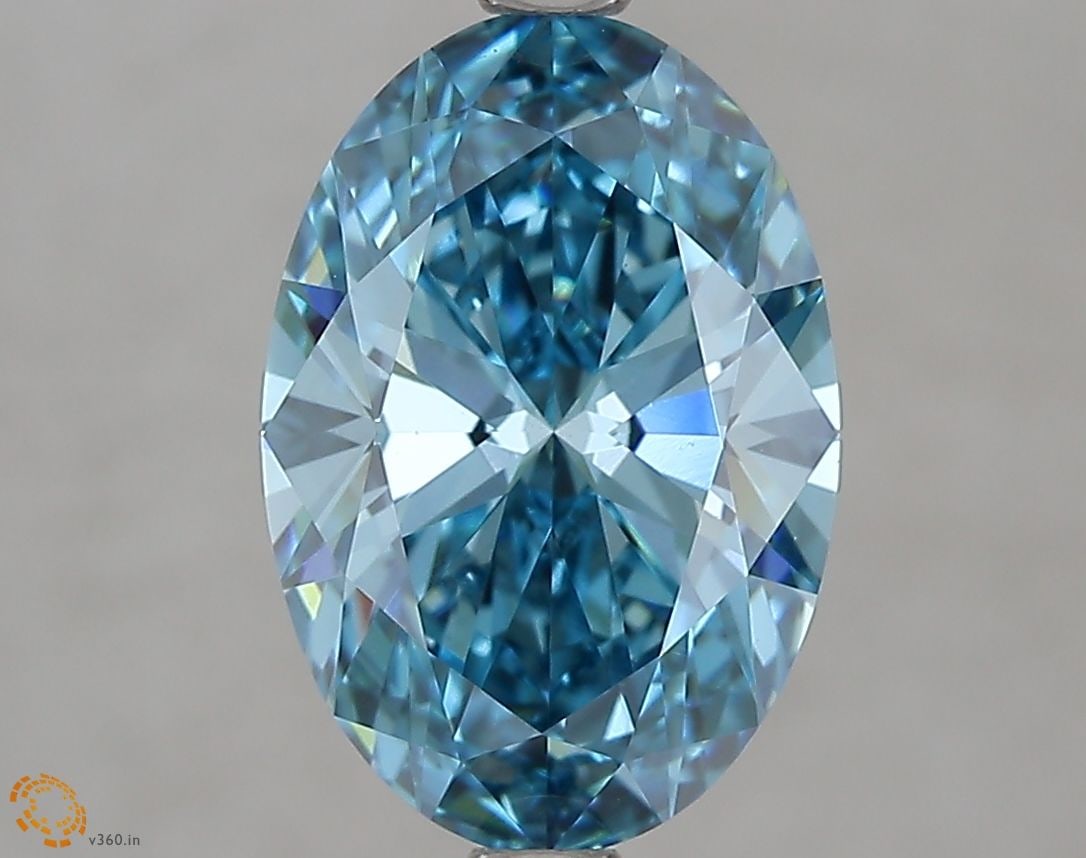 Loose Diamond - OVAL 2.62ct Fancy Vivid Blue VS1
