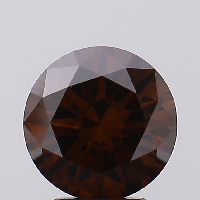 Loose Diamond - ROUND 3.18ct Fancy Deep Brown VS2