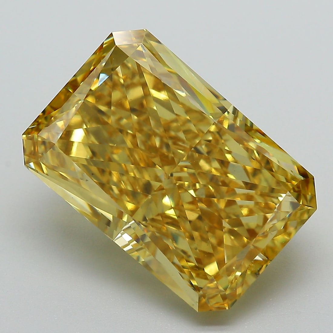 Loose Diamond - RADIANT 10.81ct Fancy Vivid Yellow VS1