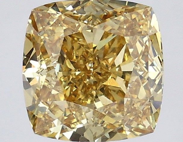 Loose Diamond - CUSHION MODIFIED 3.08ct Fancy Intense Yellow VS1