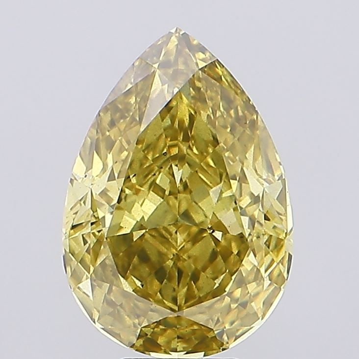 Loose Diamond - PEAR 8.09ct Fancy Vivid Yellow SI1