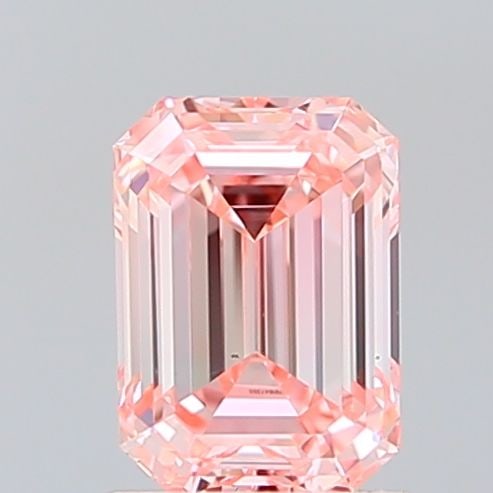 Loose Diamond - EMERALD 1.2ct Fancy Intense Pink VS1