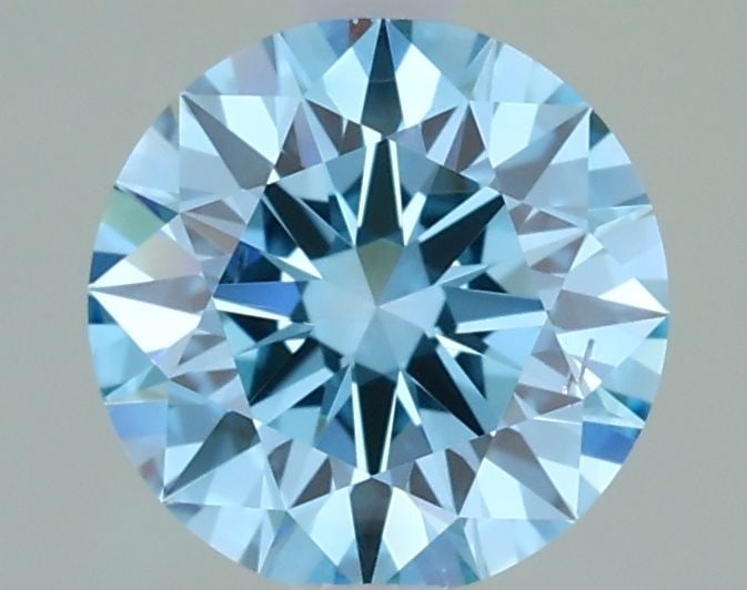 Ideal Loose Diamond - ROUND 1.15ct Fancy Intense Greenish Blue SI1