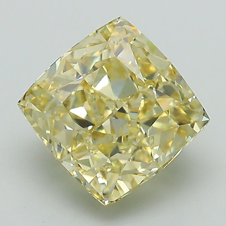 Loose Diamond - CUSHION MODIFIED 2.71ct Fancy Intense Yellow VS1
