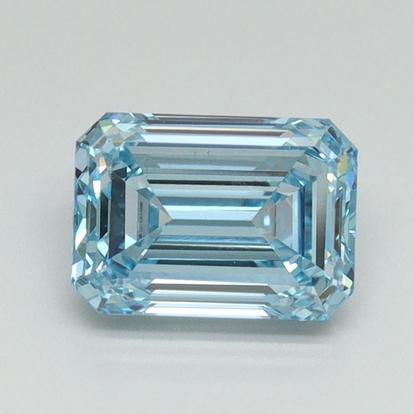 Loose Diamond - EMERALD 1.5ct Fancy Intense Blue VS1