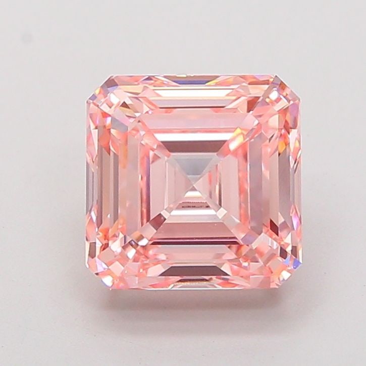 Loose Diamond - ASSCHER 5.03ct Fancy Intense Pink VVS2