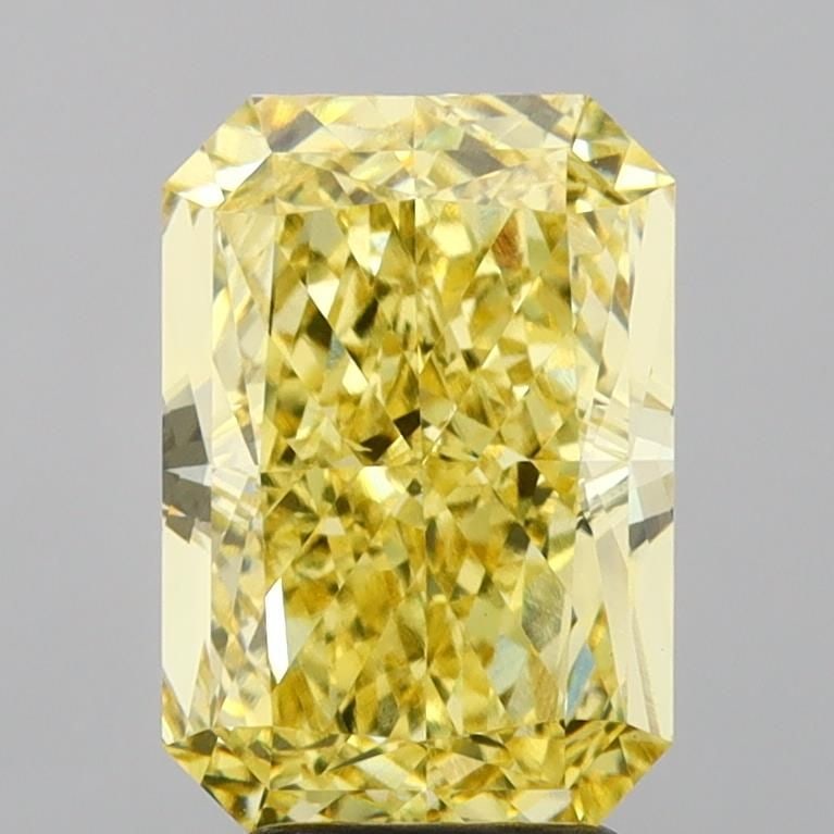 Loose Diamond - RADIANT 4.05ct Fancy Vivid Yellow VS1