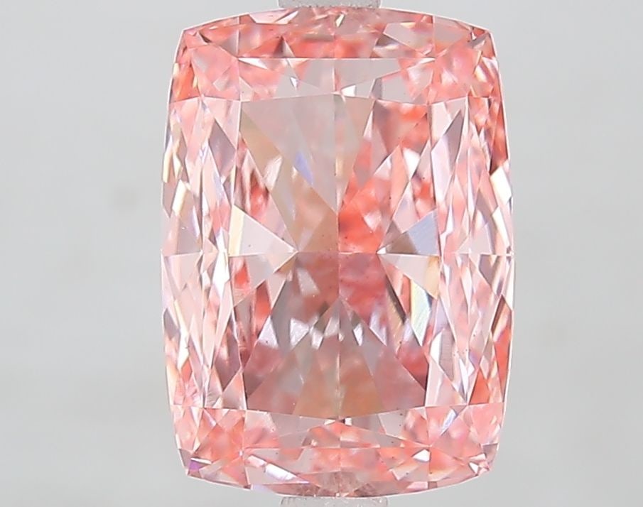Loose Diamond - CUSHION MODIFIED 3.6ct Fancy Vivid Pink VS1