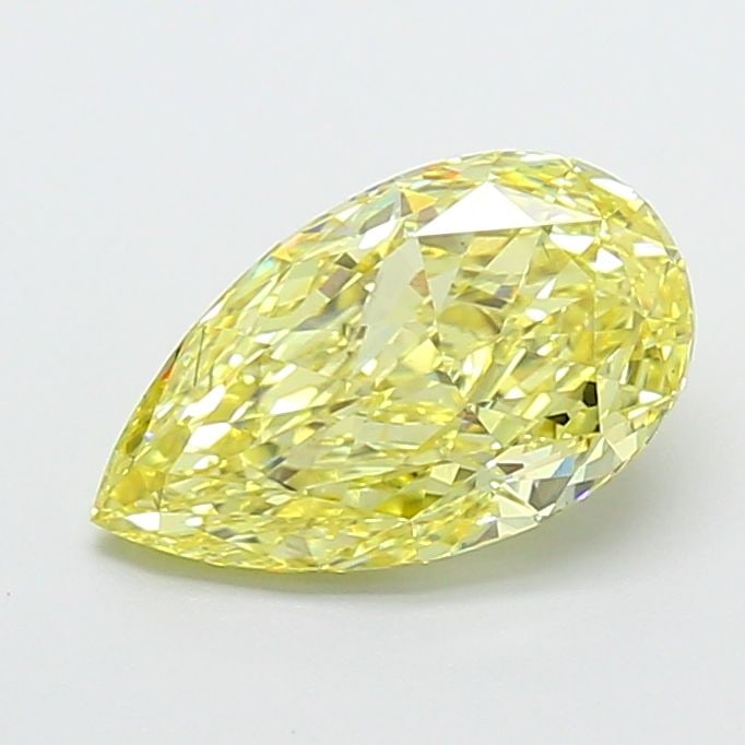 Loose Diamond - PEAR 2.51ct Fancy Intense Yellow SI1