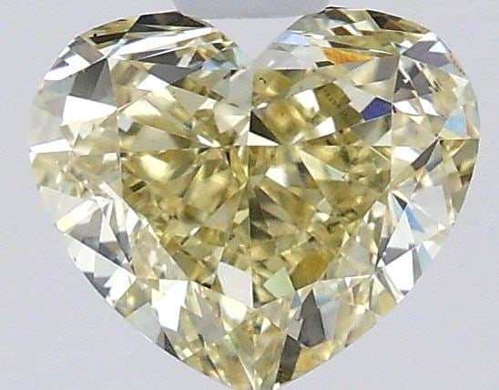 Loose Diamond - HEART 1.52ct Fancy Light Yellow VS1: Loose Diamond - HEART 1.52ct Fancy Light Yellow VS1 Source: This is a real non-mined Diamond that has been grown in a lab Shape: HEART Carats: 1.52 Color: Fancy Light Yellow Certification: IGI Video: