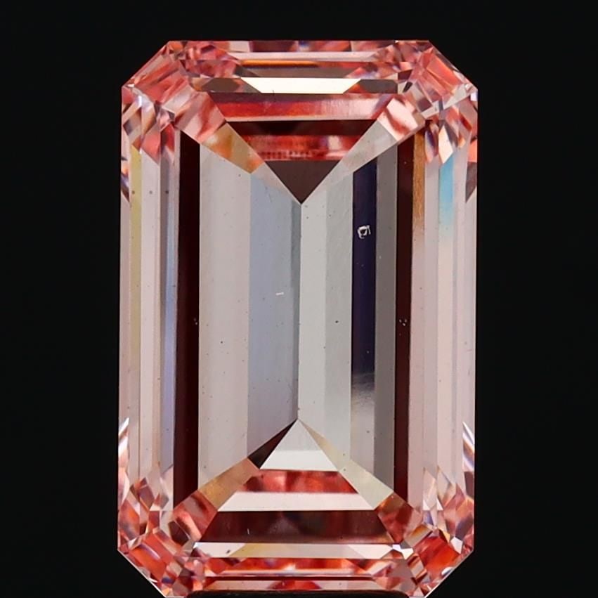 Loose Diamond - EMERALD 10.0ct Fancy Intense Pink VS2