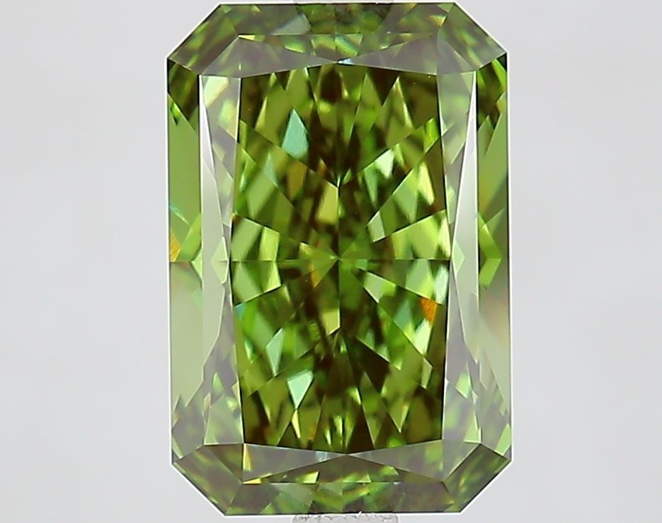 Loose Diamond - RADIANT 3.58ct Fancy Vivid Green VVS2