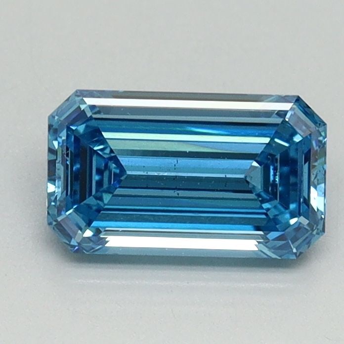 Loose Diamond - EMERALD 0.96ct Fancy Vivid Blue VS2