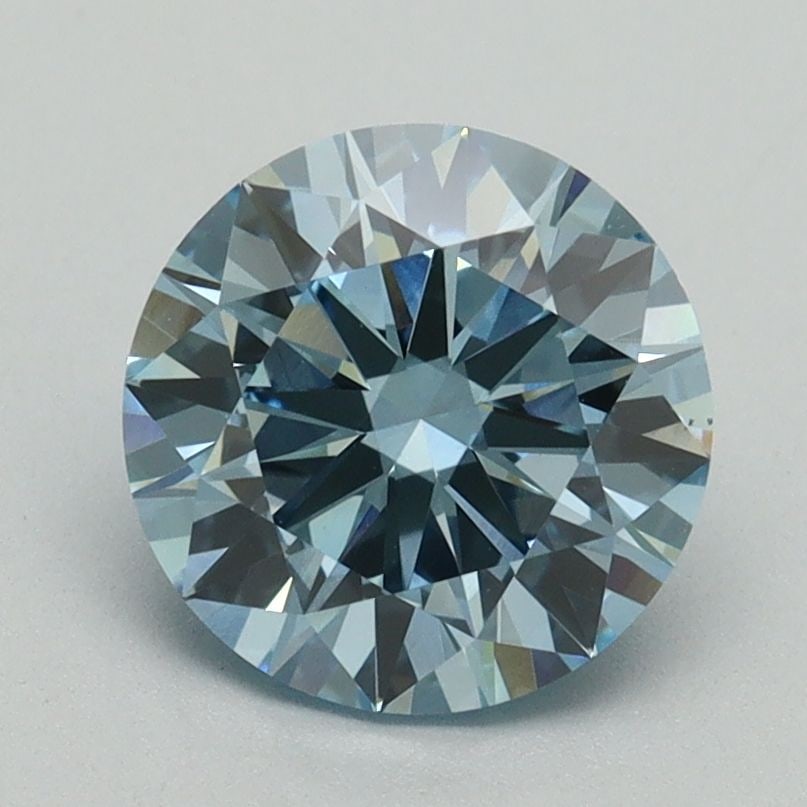Loose Diamond - ROUND 1.79ct Fancy Vivid Blue VS1
