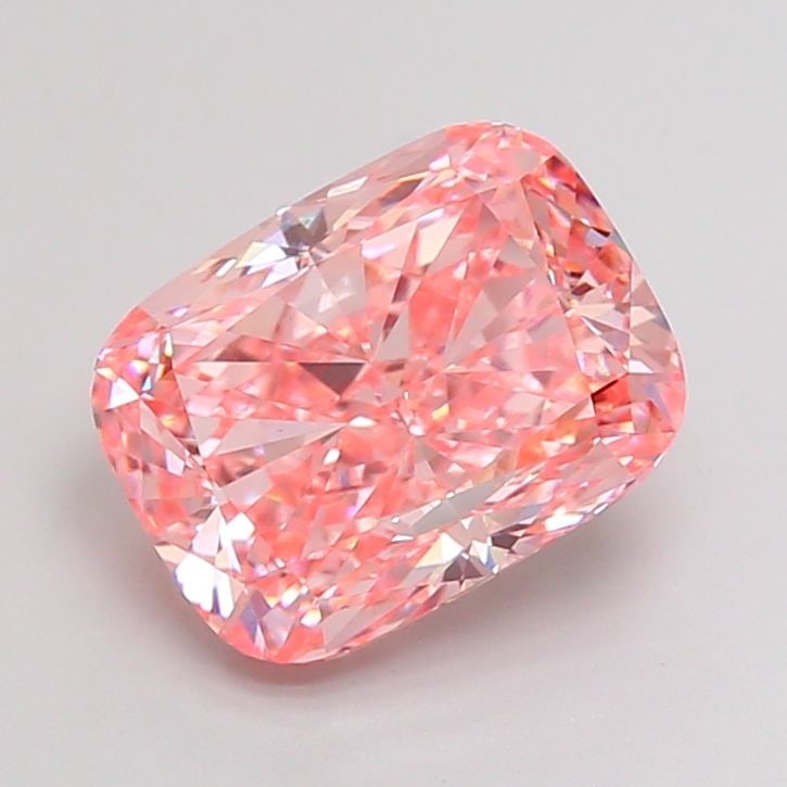 Loose Diamond - CUSHION MODIFIED 4.45ct Fancy Vivid Pink VS1