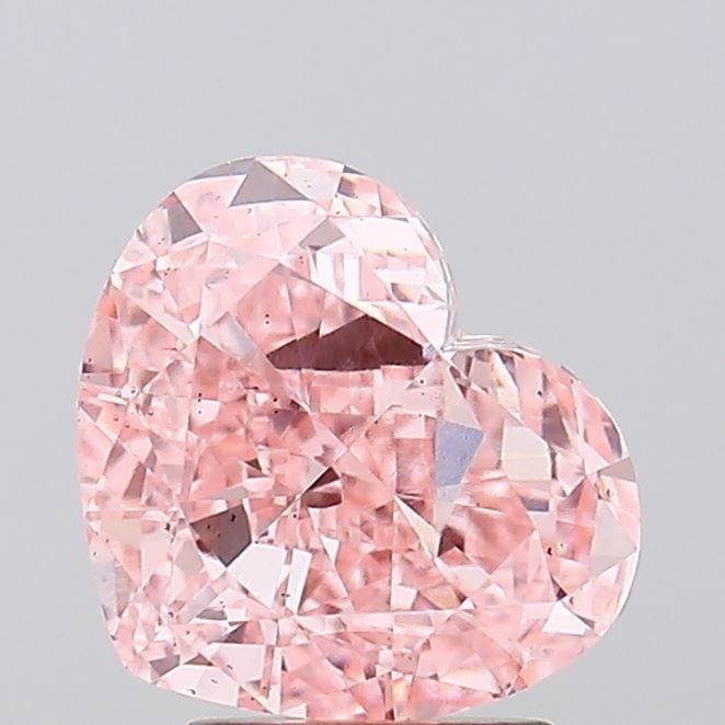 Loose Diamond - HEART 3.51ct Fancy Vivid Pink VS2: Loose Diamond - HEART 3.51ct Fancy Vivid Pink VS2 Source: This is a real non-mined Diamond that has been grown in a lab Shape: HEART Carats: 3.51 Color: Fancy Vivid Pink Certification: IGI Video: