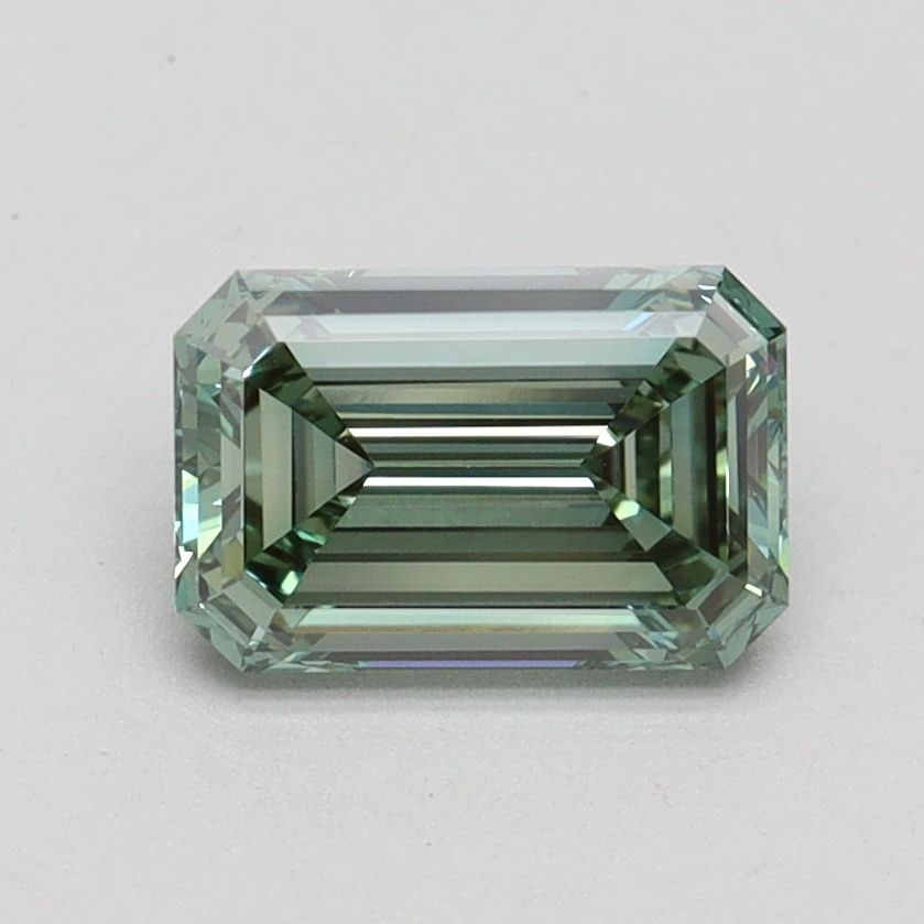 Loose Diamond - EMERALD 1.12ct Fancy Intense Green VVS2