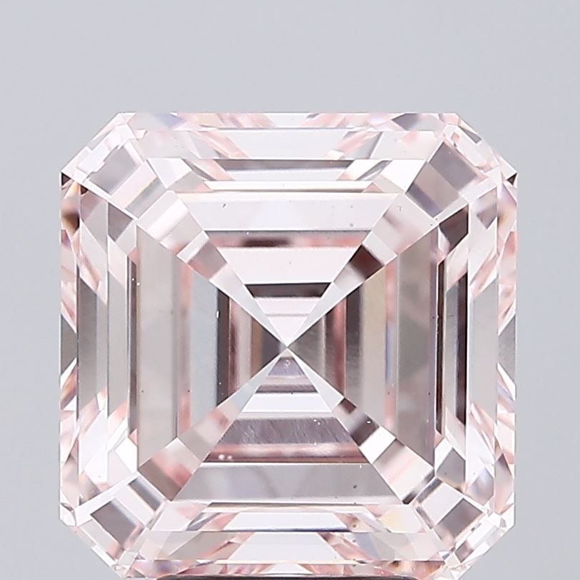 Loose Diamond - ASSCHER 6.02ct Fancy Light Pink VS1