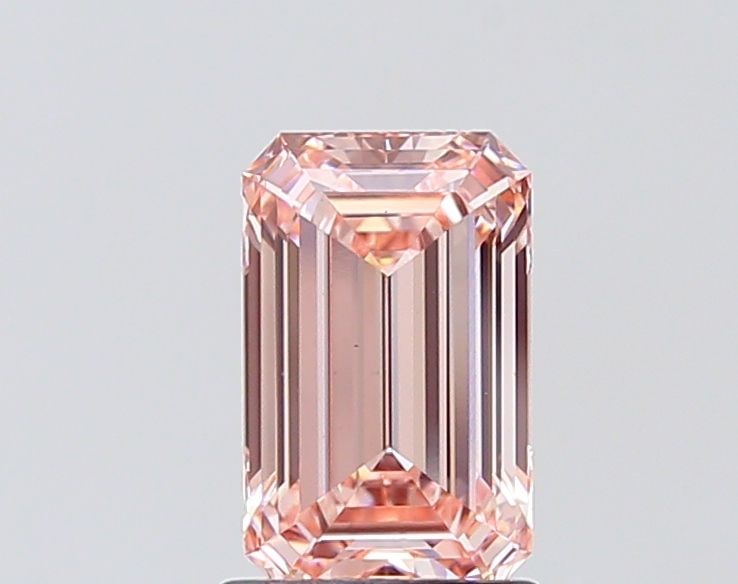 Loose Diamond - EMERALD 1.56ct Fancy Intense Pink VS1