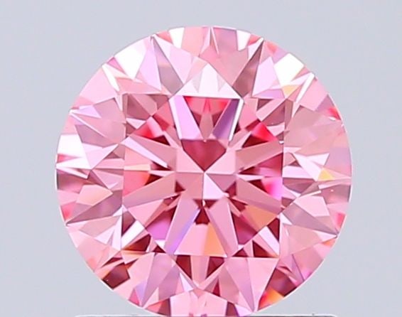 Ideal Loose Diamond - ROUND 1.08ct Fancy Vivid Pink VVS2