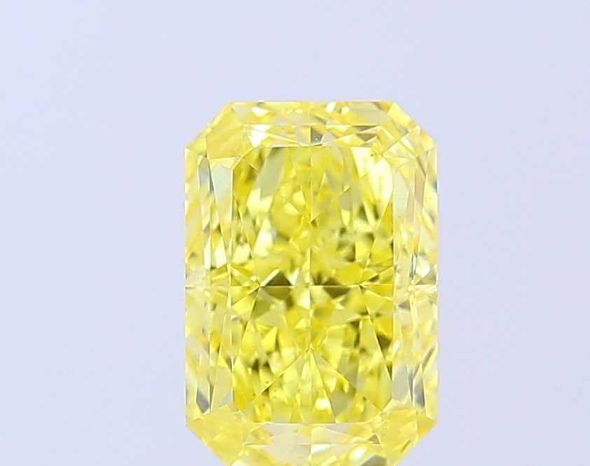 Loose Diamond - RADIANT 2.58ct Fancy Vivid Yellow VVS2